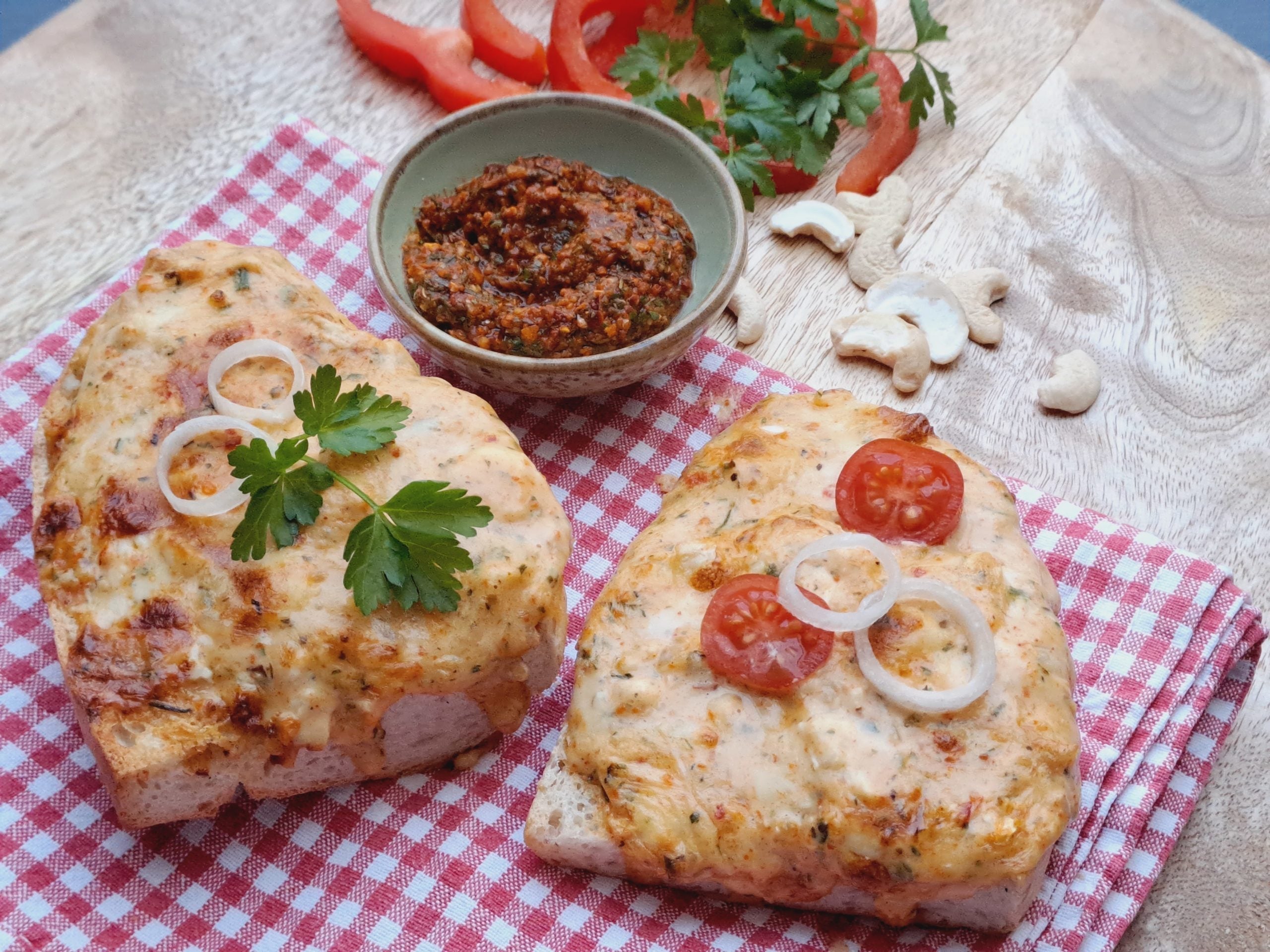 Baguette mit Camembert-Creme